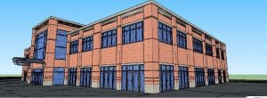An architect’s drawing of another ITFederal building option at the Royal Phoenix site.